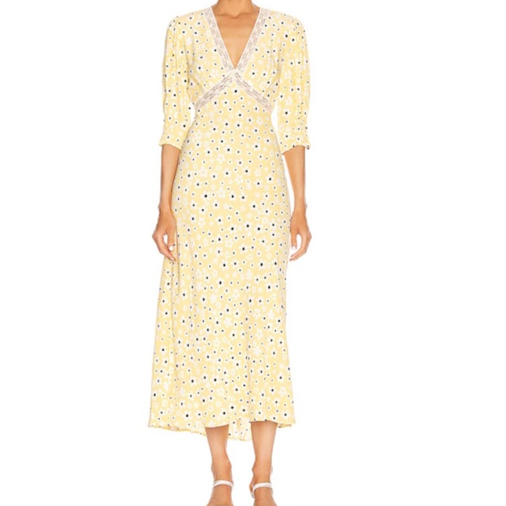 RIXO GEMMA Midi dress